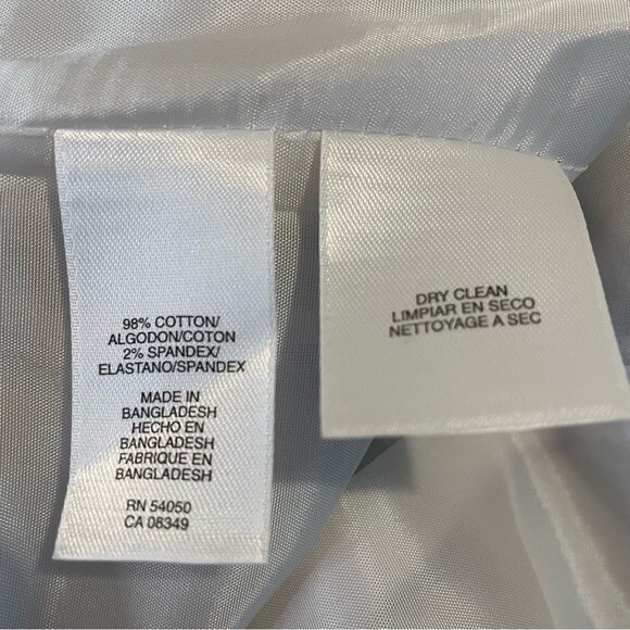 Jones New York Signature Stretch Blue White Black Patterned Blazer Size 4 - Picture 8 of 9